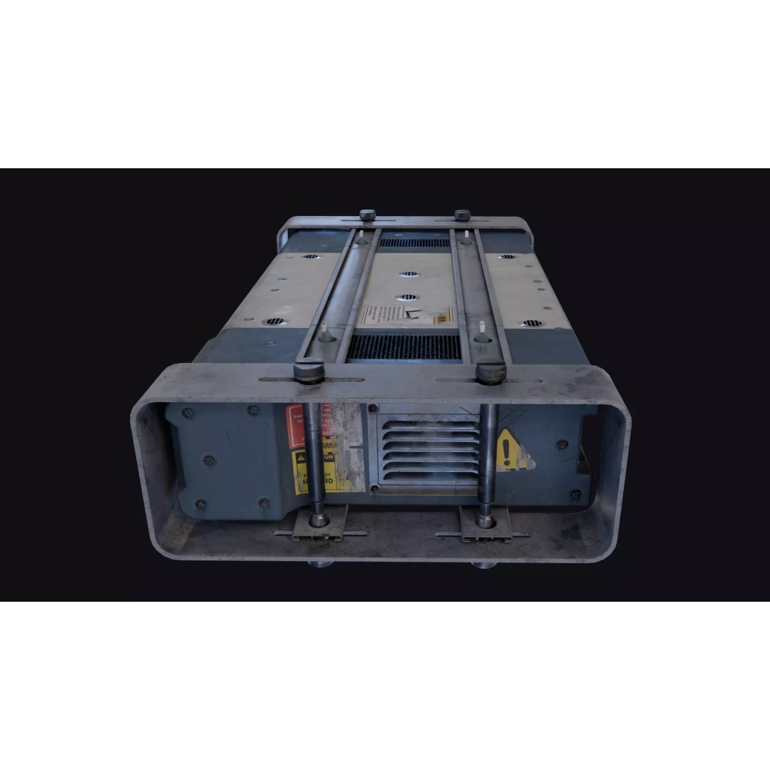 SCIFI Device 3D Model – Low Poly Futuristic Artifact, FBX/OBJ - View 8