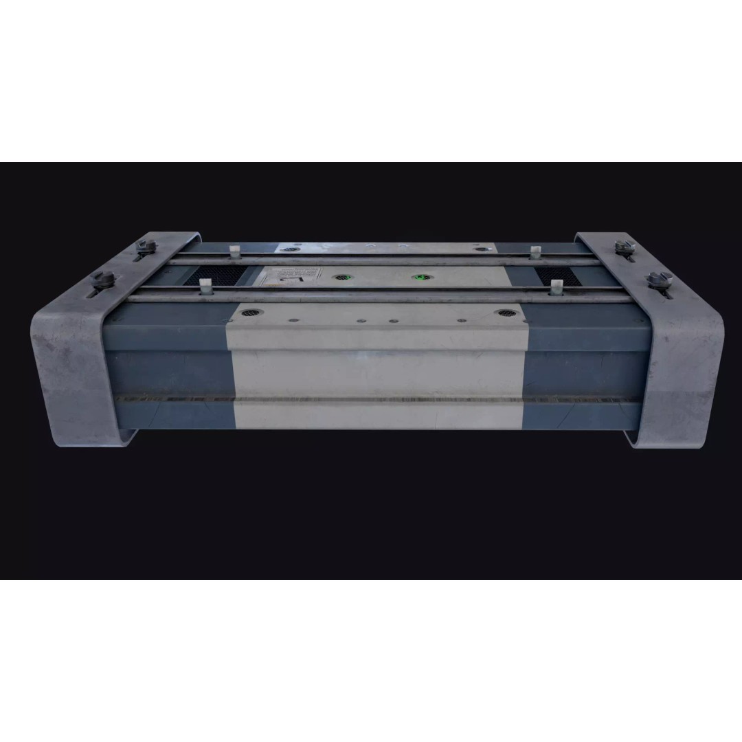 SCIFI Device 3D Model – Low Poly Futuristic Artifact, FBX/OBJ - View 9