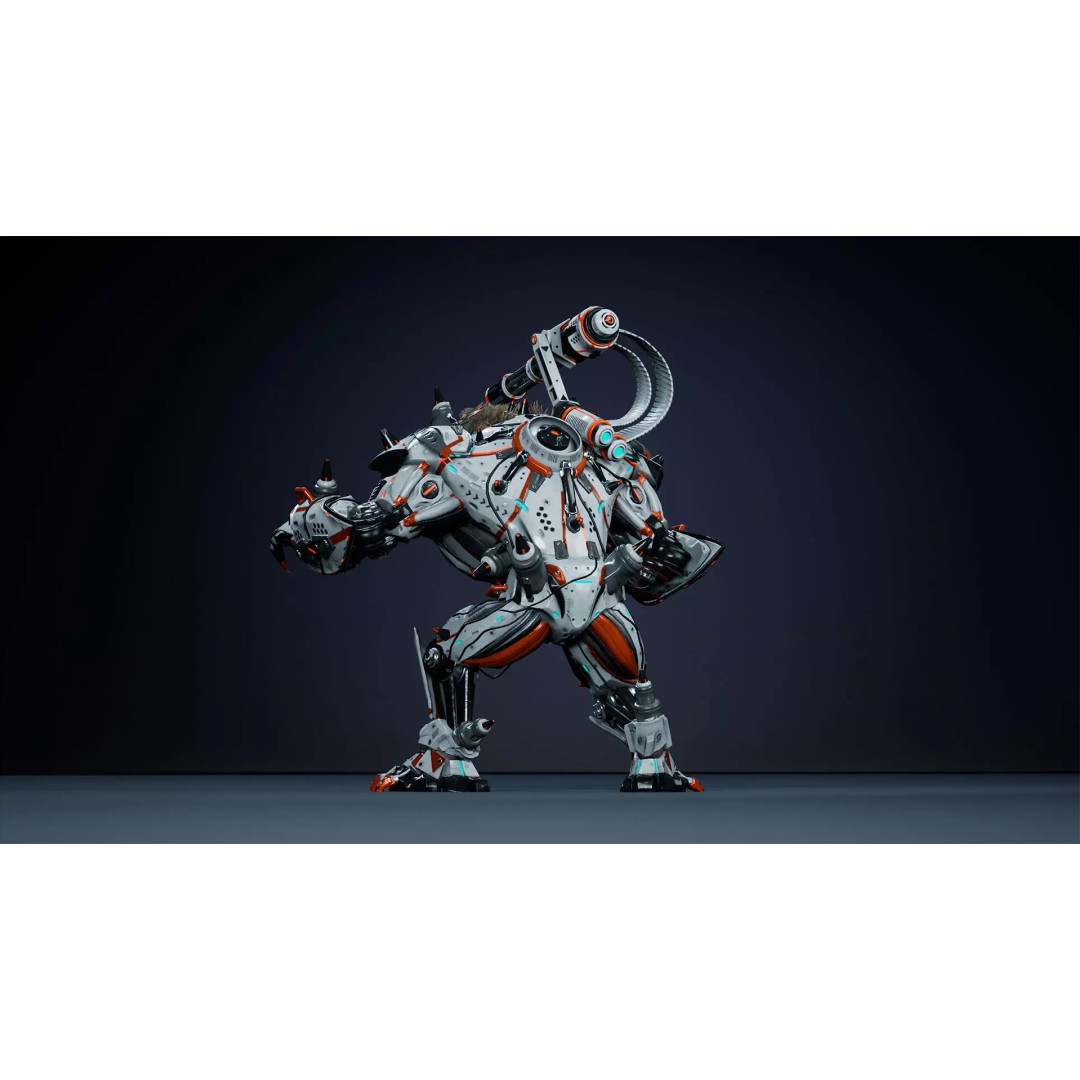 Alien Bear 3D Model – Low Poly Game-Ready Character, FBX, UE4/UE5 - View 12