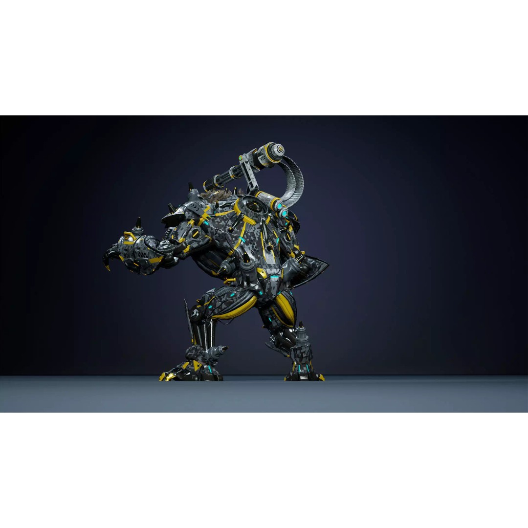 Alien Bear 3D Model – Low Poly Game-Ready Character, FBX, UE4/UE5 - View 21