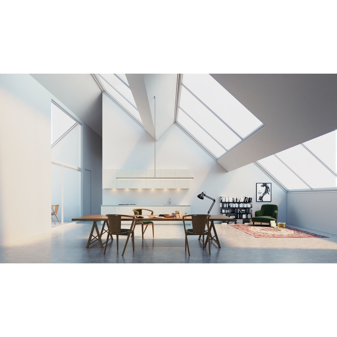 Modern Residential Interior 3D Model – High Quality Living Room, OBJ, FBX - View 5