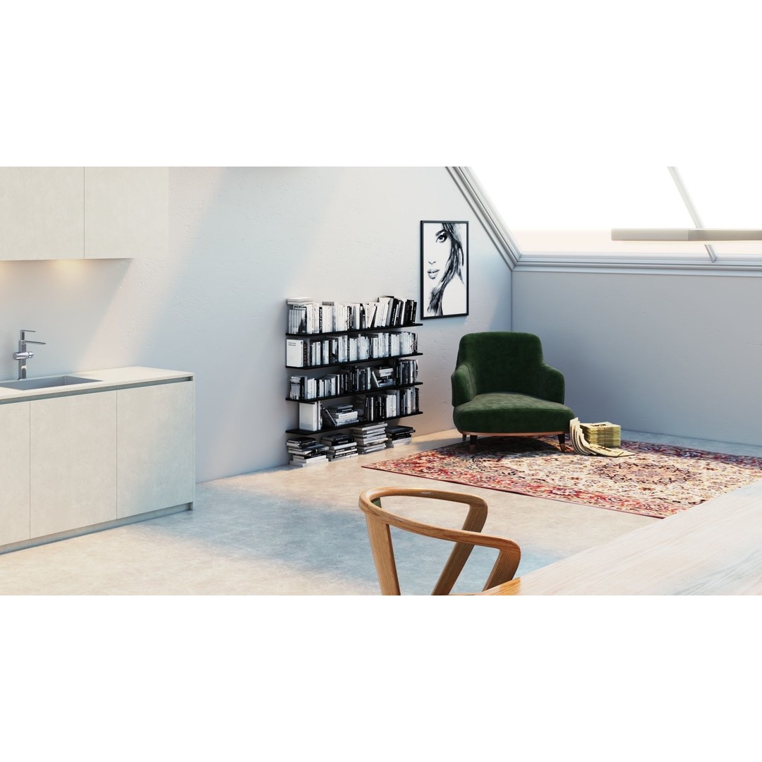Modern Residential Interior 3D Model – High Quality Living Room, OBJ, FBX - View 8