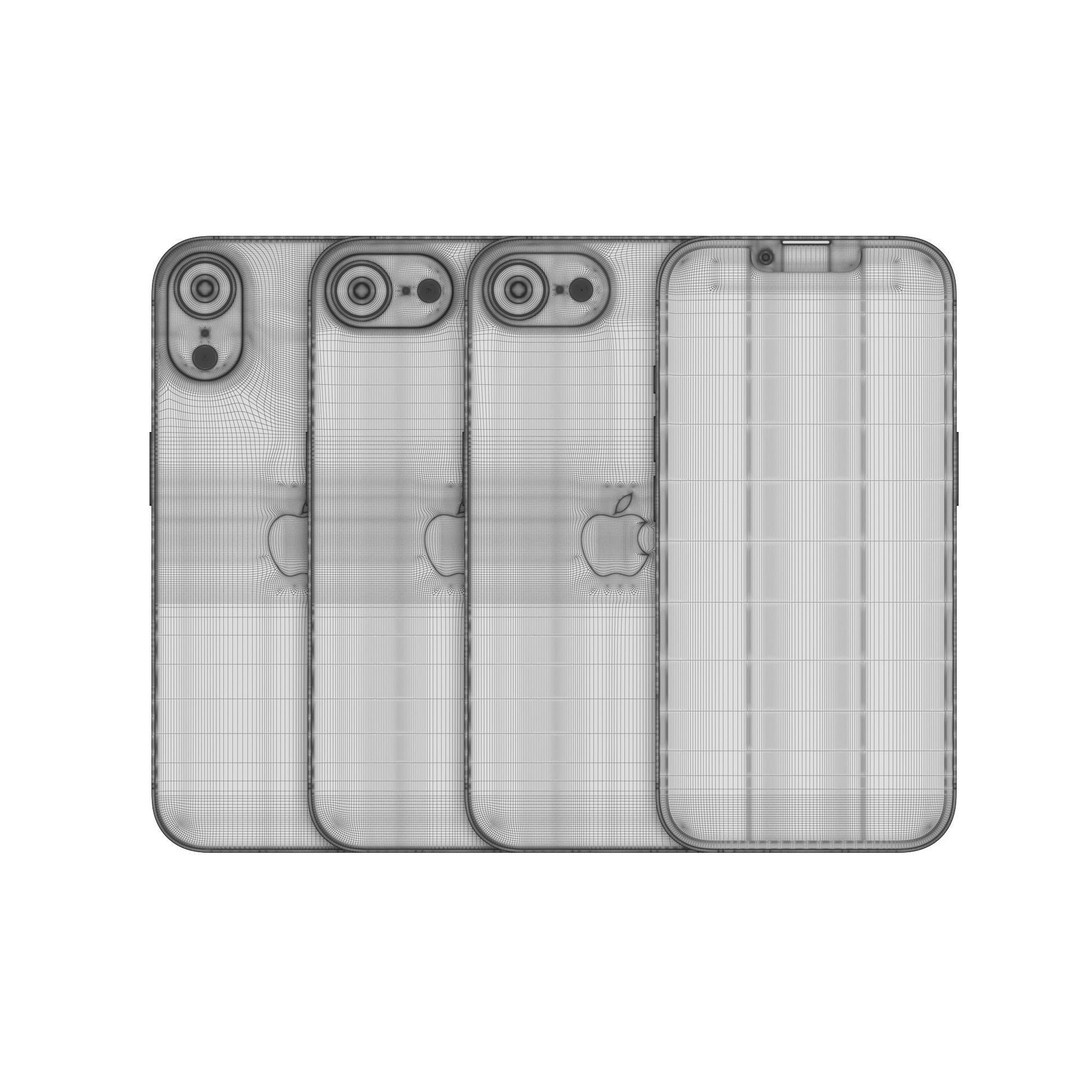 Apple iPhone 16E 3D Model – Realistic Game-Ready Asset, FBX, OBJ, Blender - View 14