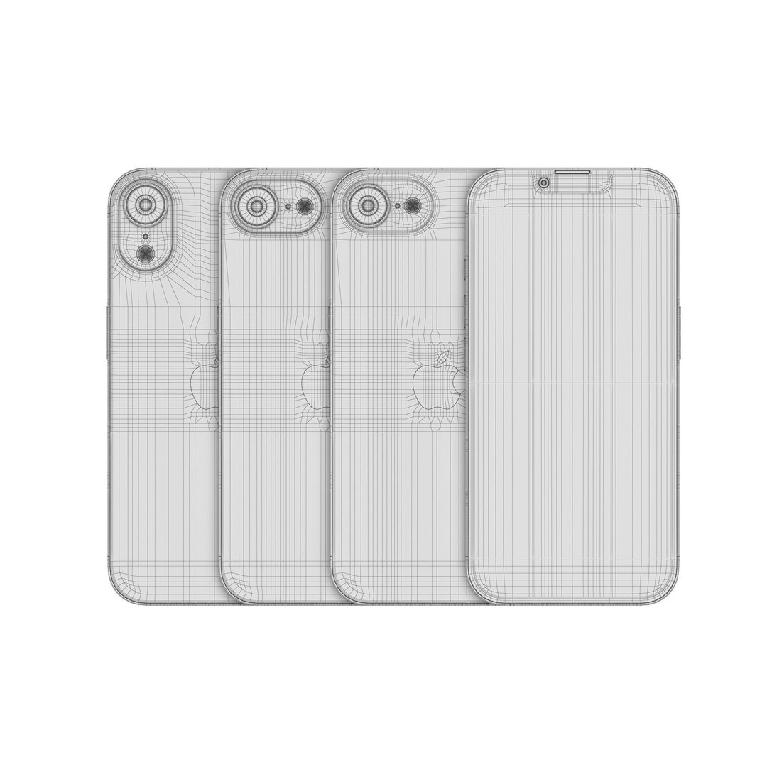Apple iPhone 16E 3D Model – Realistic Game-Ready Asset, FBX, OBJ, Blender - View 15
