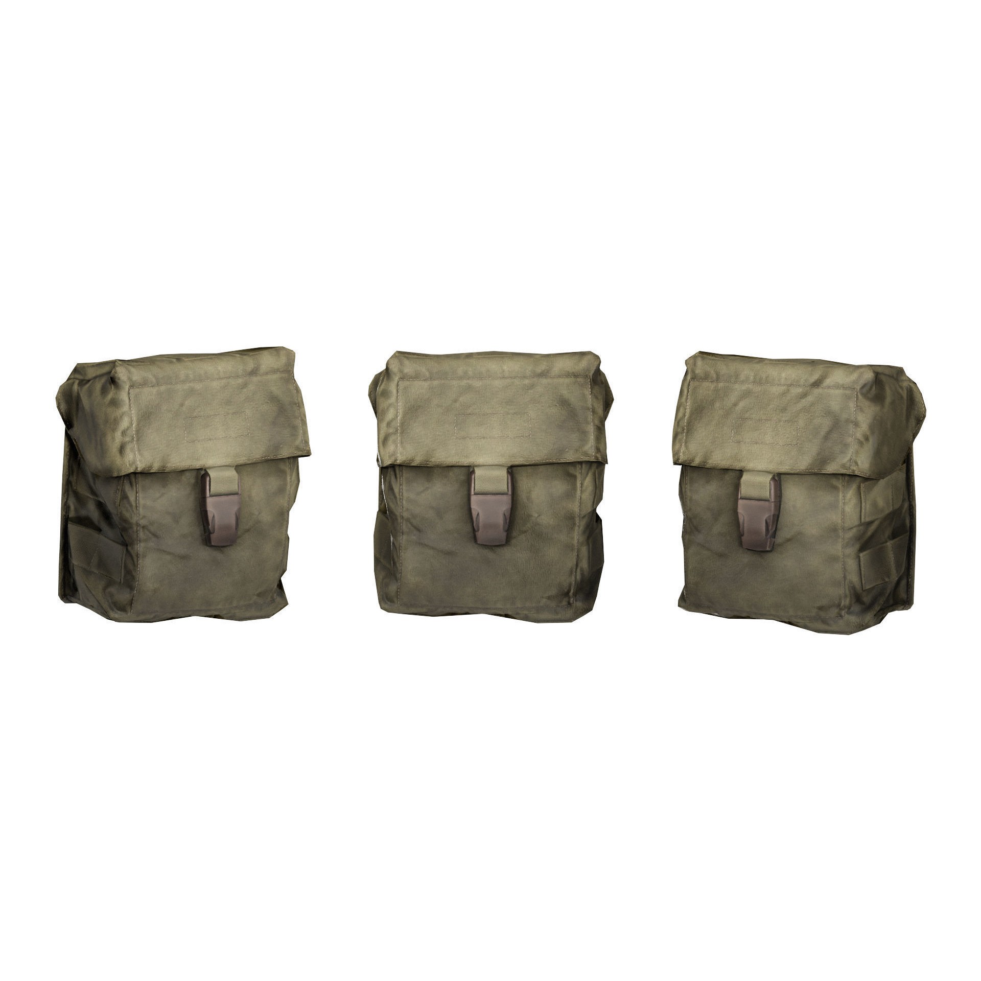 ADA Military Pouches Bundle 01 - Low-Poly Game-Ready 3D Model - View 8