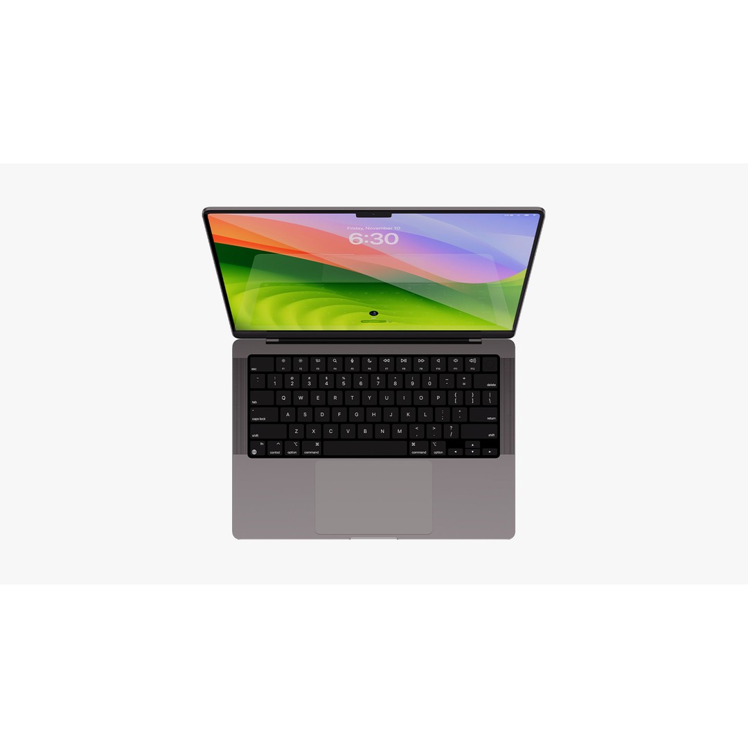 Apple MacBook Pro 14 & 16 Inch 3D Model – High Poly PBR Asset, FBX & OBJ - View 27