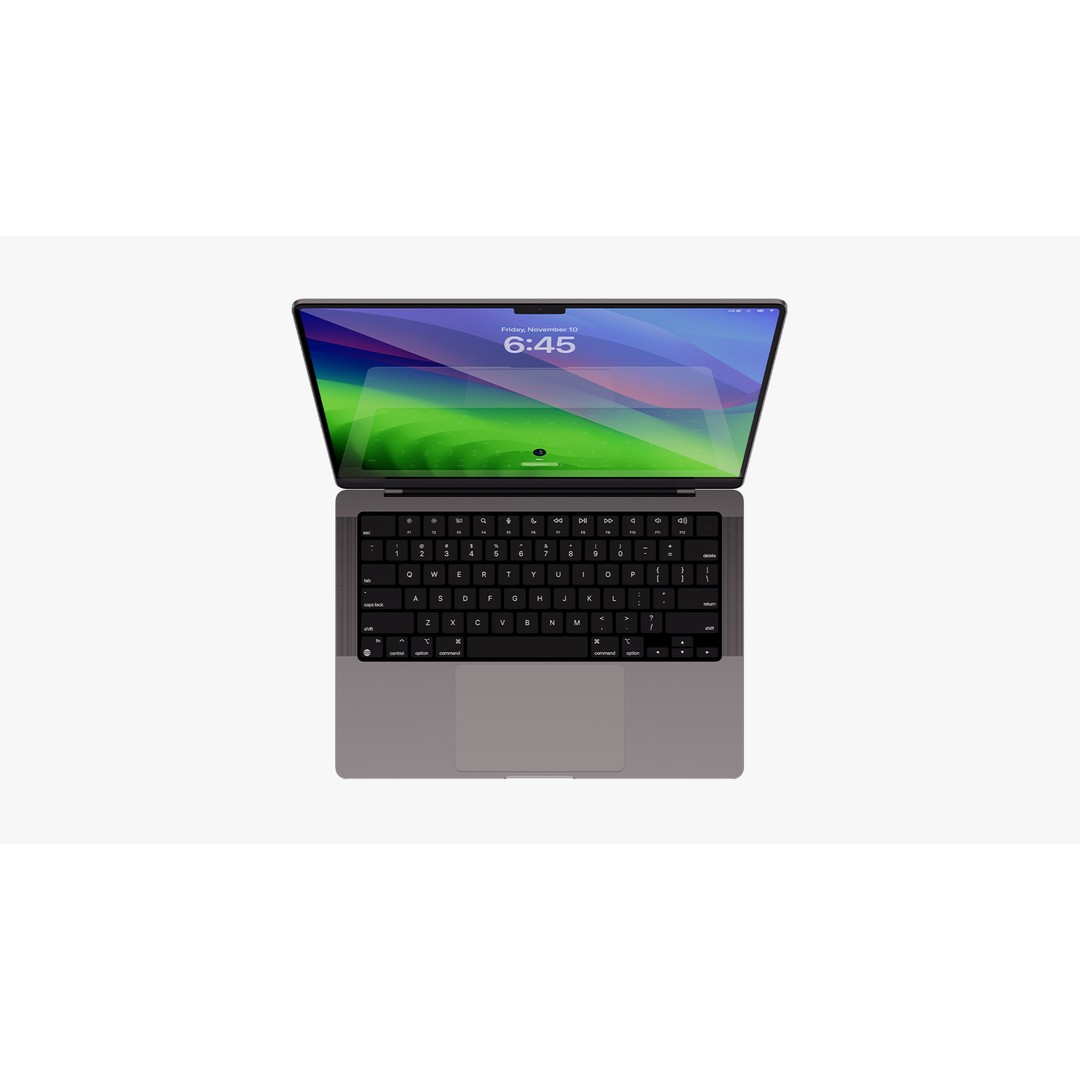 Apple MacBook Pro 14 & 16 Inch 3D Model – High Poly PBR Asset, FBX & OBJ - View 29