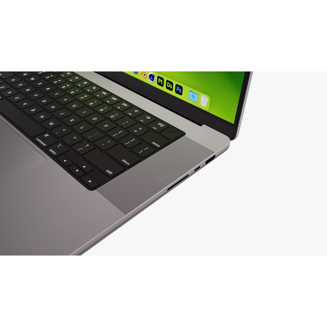 Apple MacBook Pro 14 & 16 Inch 3D Model – High Poly PBR Asset, FBX & OBJ - View 40
