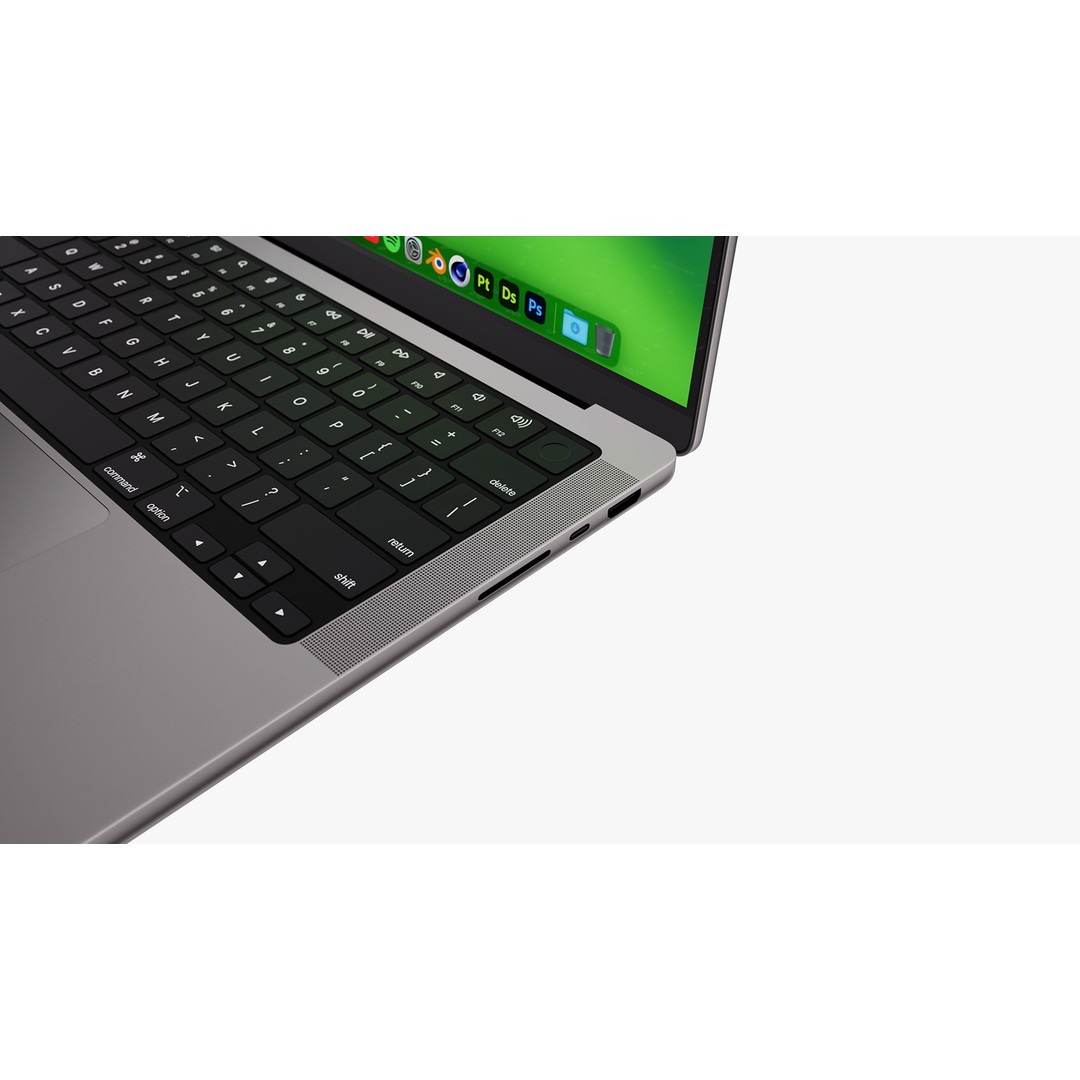 Apple MacBook Pro 14 & 16 Inch 3D Model – High Poly PBR Asset, FBX & OBJ - View 42