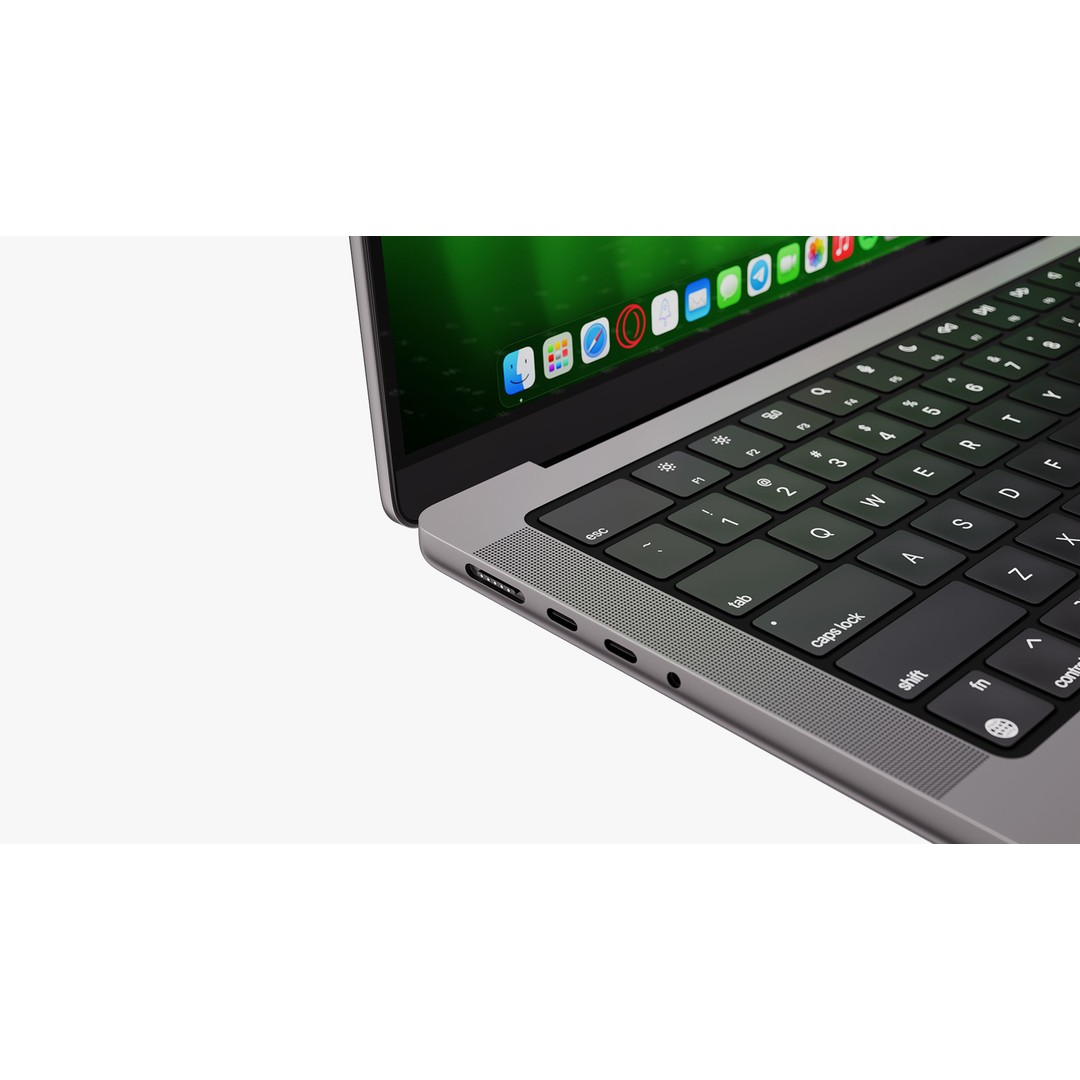 Apple MacBook Pro 14 & 16 Inch 3D Model – High Poly PBR Asset, FBX & OBJ - View 43