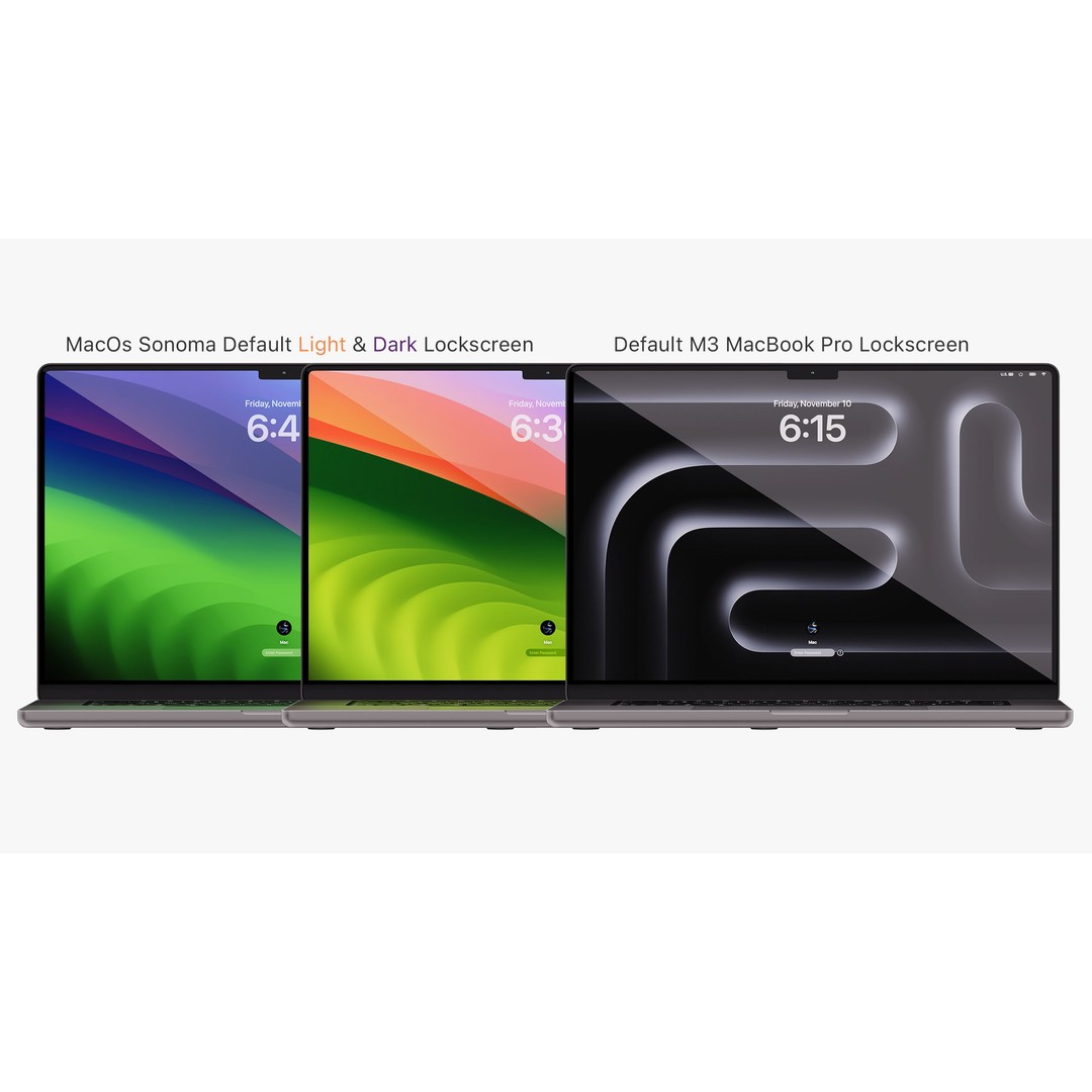 Apple MacBook Pro 14 & 16 Inch 3D Model – High Poly PBR Asset, FBX & OBJ - View 6