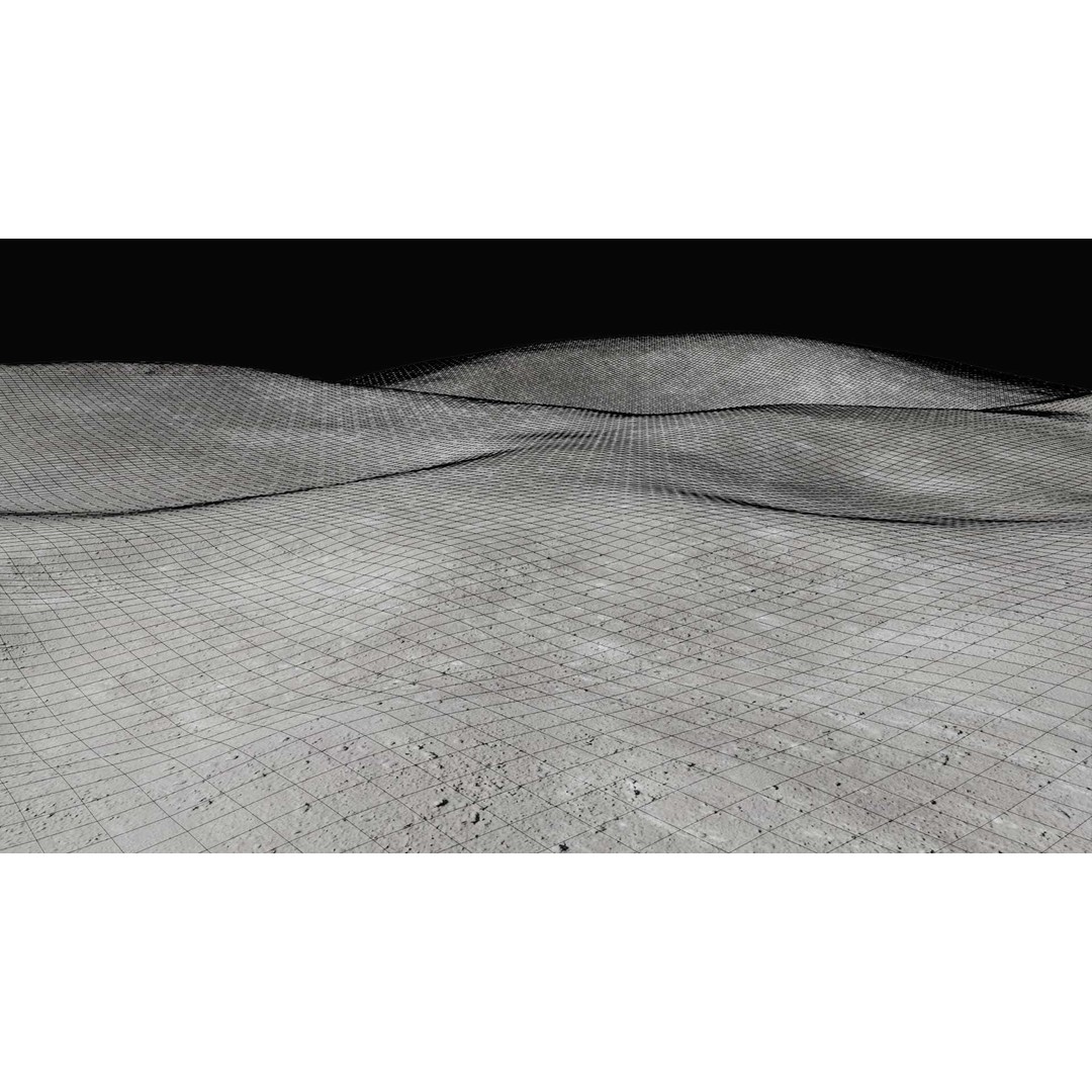 Moon Terrain 3D Model – PBR Environment with High-Quality Textures, Blender, FBX