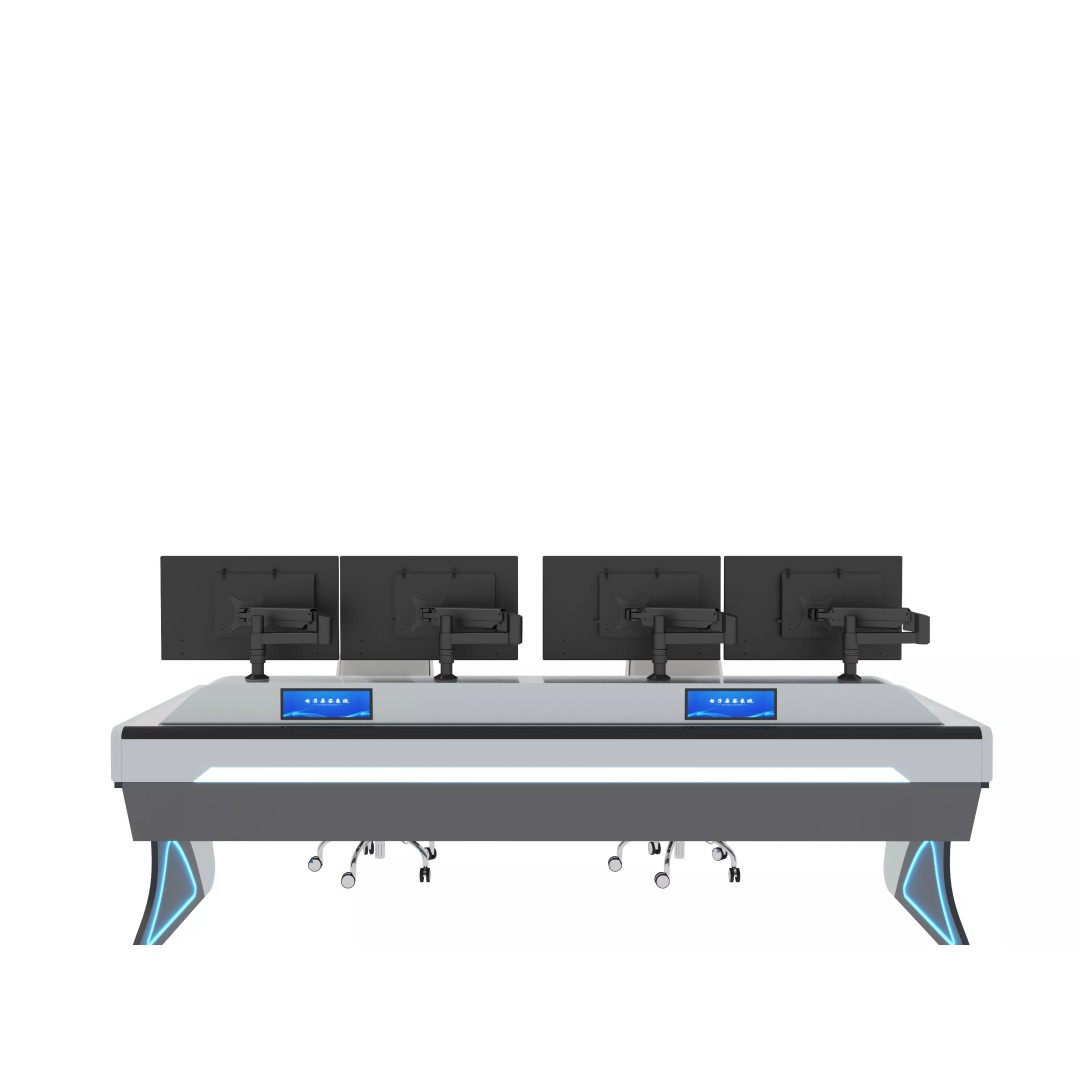 Control Room Desk 3D Model – Realistic Furniture Asset, FBX & OBJ - View 6