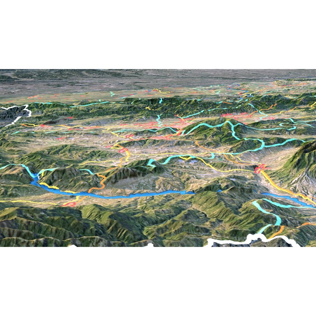 Bulgaria Map 3D Model – Realistic Satellite Terrain, FBX, OBJ, 14K Textures - View 10