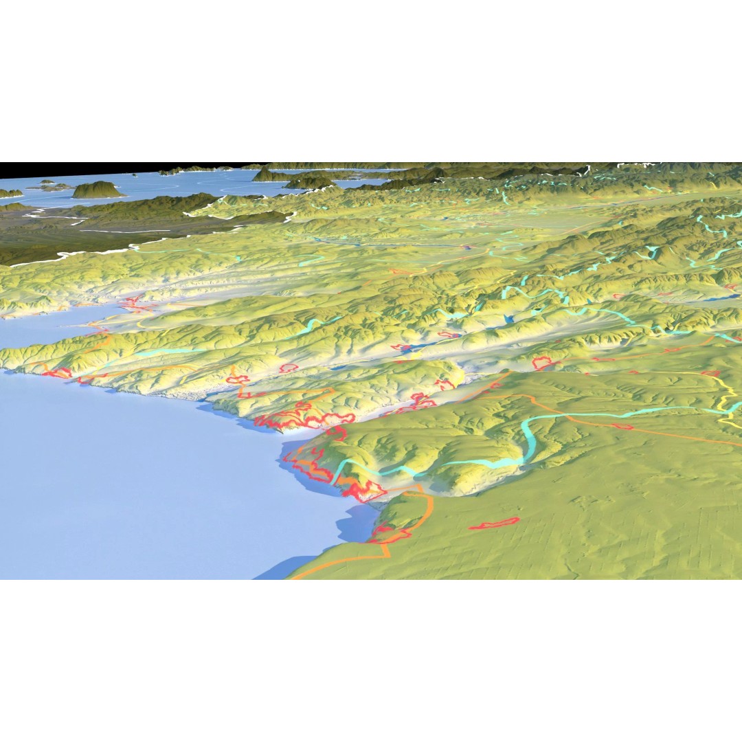 Bulgaria Map 3D Model – Realistic Satellite Terrain, FBX, OBJ, 14K Textures - View 19