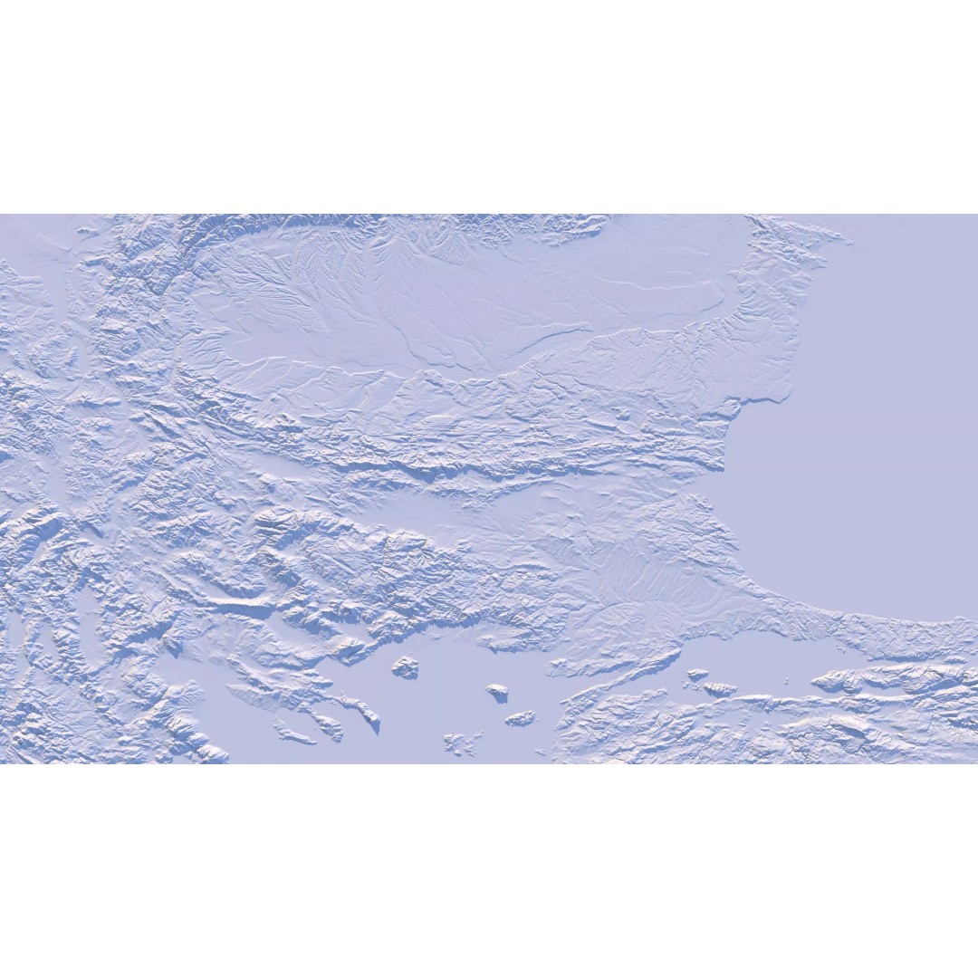 Bulgaria Map 3D Model – Realistic Satellite Terrain, FBX, OBJ, 14K Textures - View 21