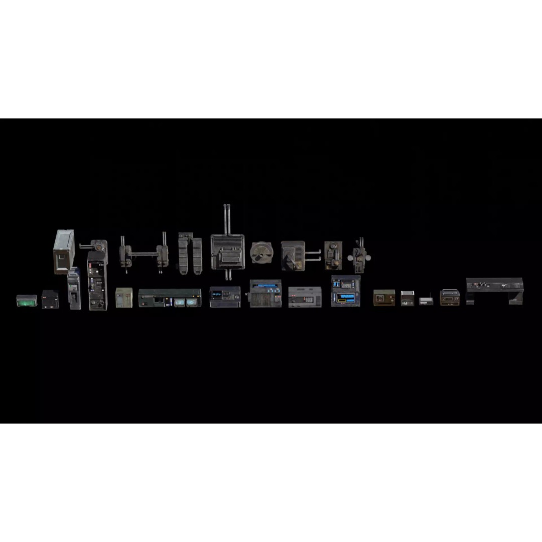 Star Wars Vehicles 3D Model – Low Poly Sci-Fi Collection, FBX, Blender - View 2