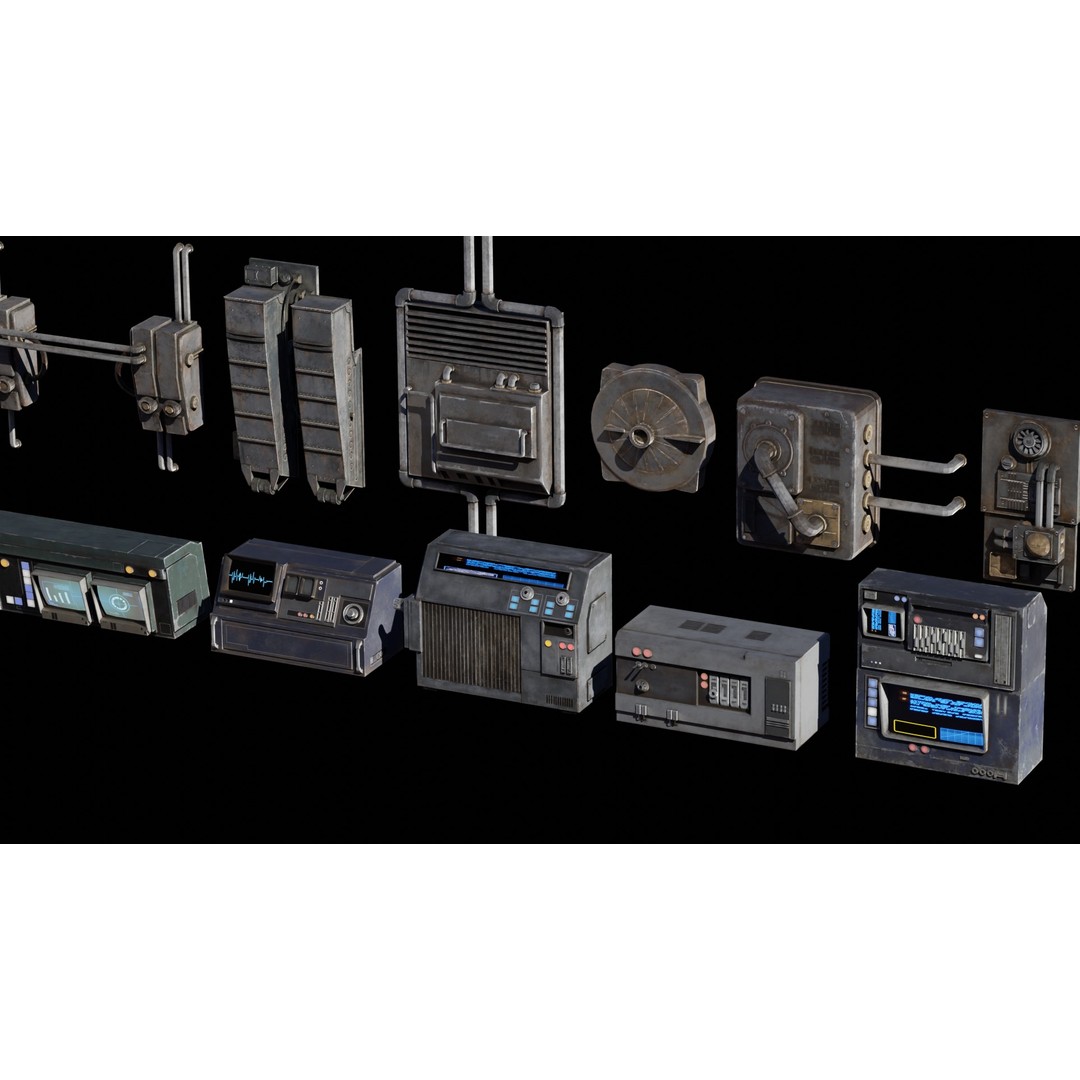 Star Wars Vehicles 3D Model – Low Poly Sci-Fi Collection, FBX, Blender - View 5