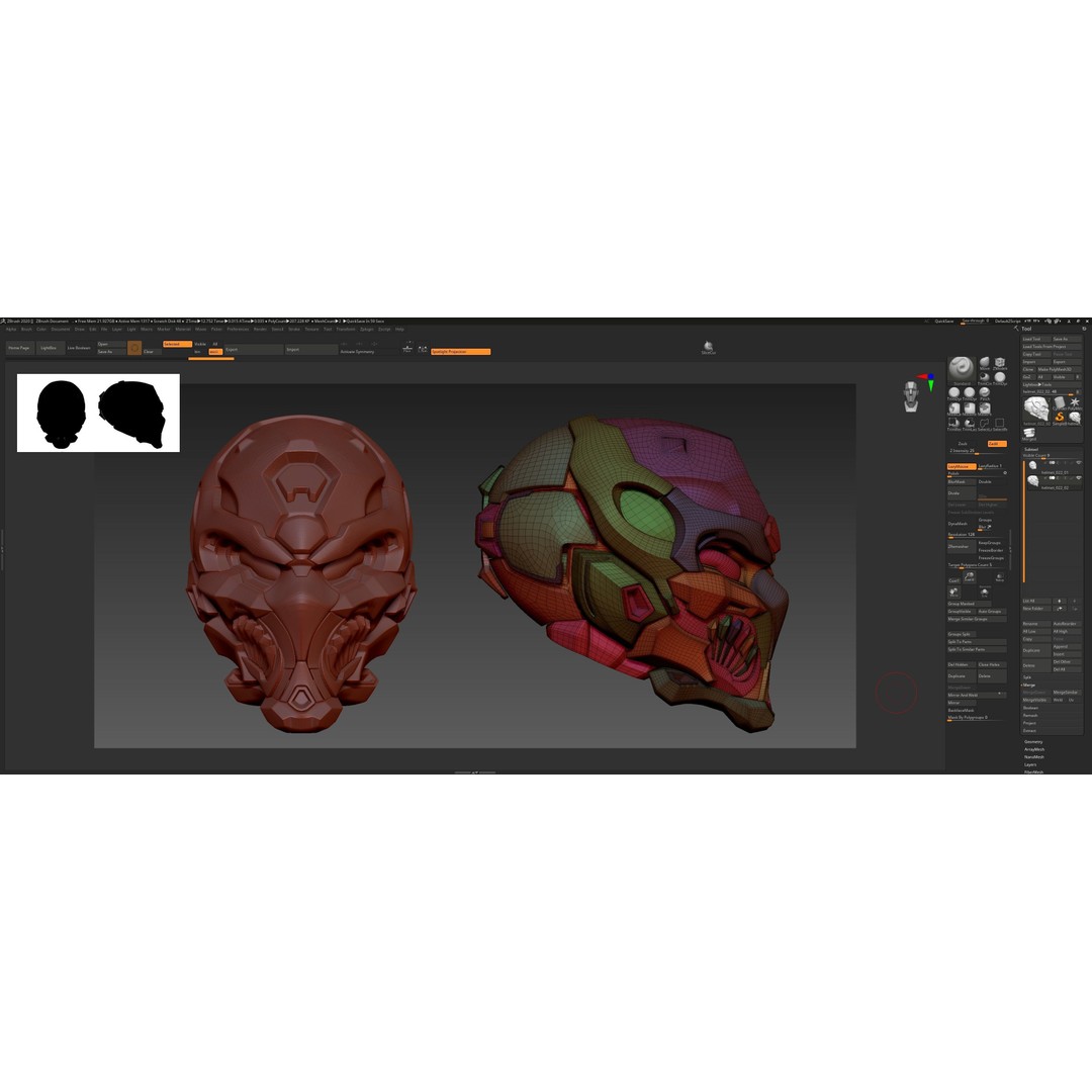 Sci-Fi Helmet 3D Model – High Poly Character Asset, PBR Textures - View 10