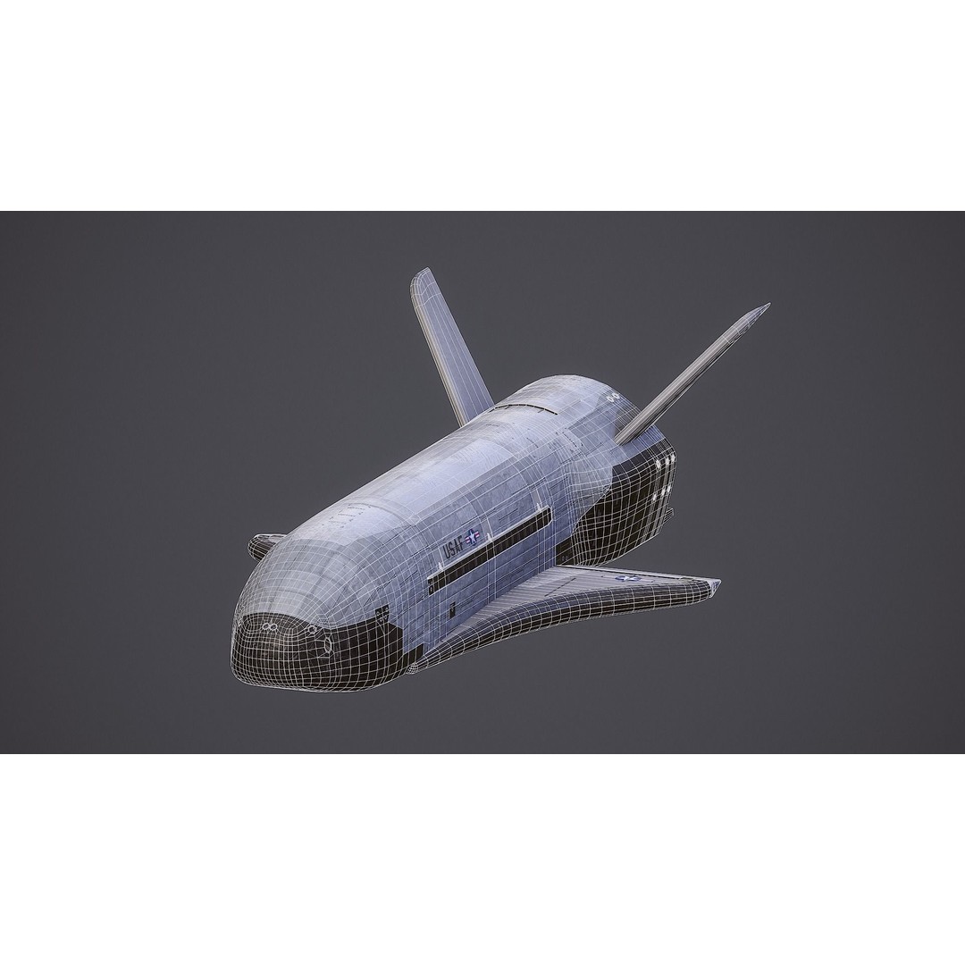 Boeing X-37 3D Model – Low Poly Orbital Test Vehicle, FBX
