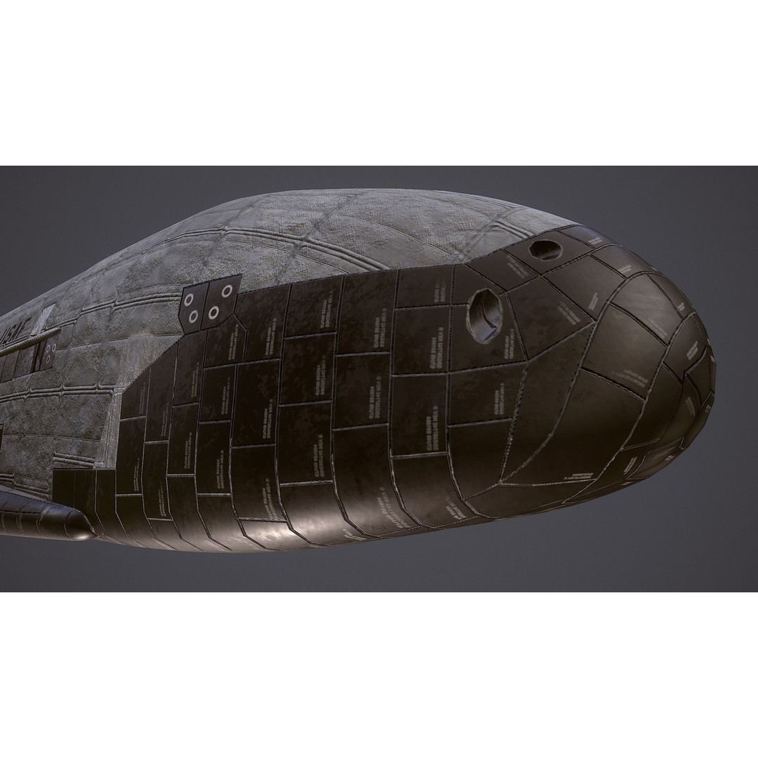 Boeing X-37 3D Model – Low Poly Orbital Test Vehicle, FBX - View 12