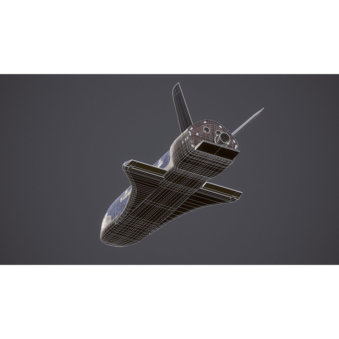 Boeing X-37 3D Model – Low Poly Orbital Test Vehicle, FBX - View 16