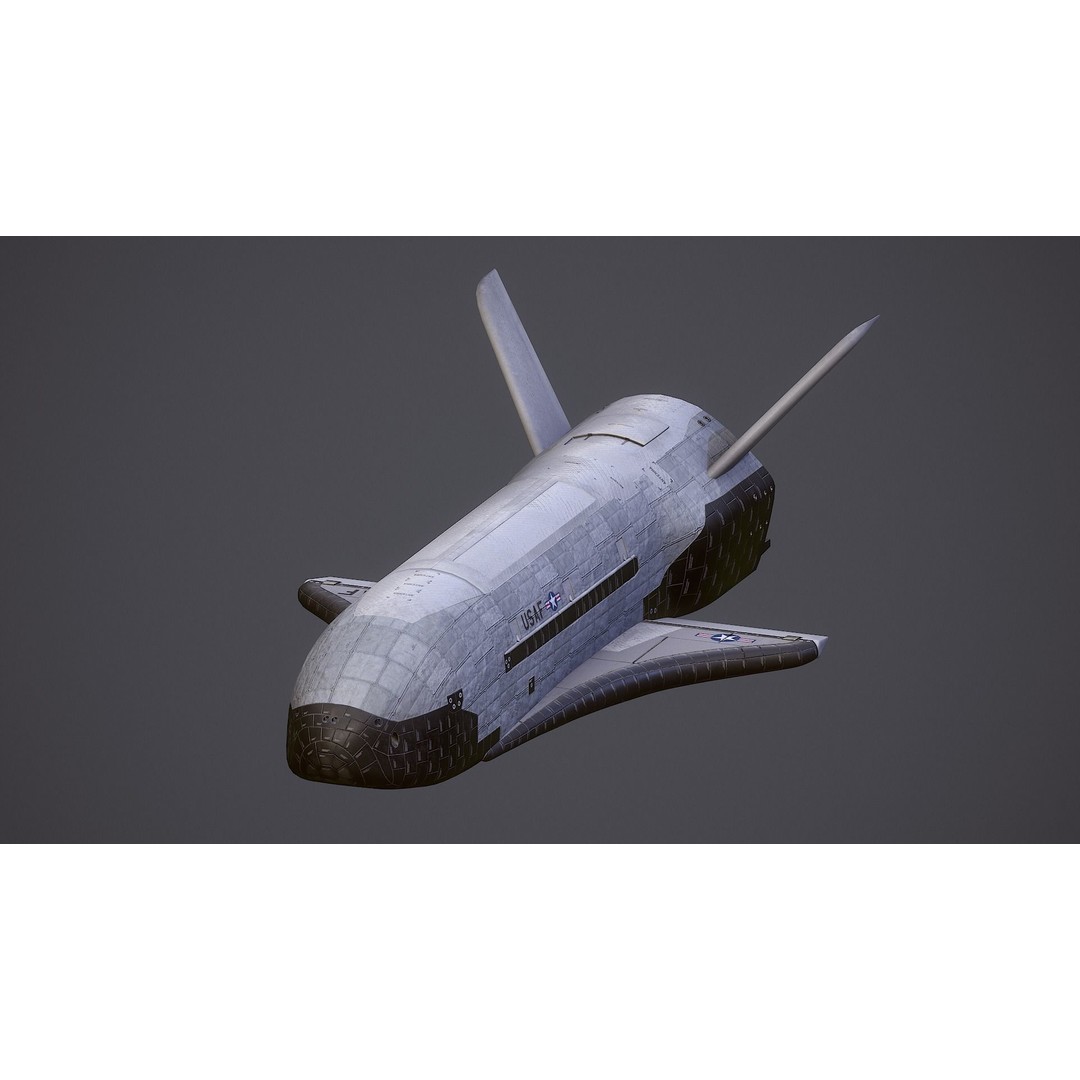 Boeing X-37 3D Model – Low Poly Orbital Test Vehicle, FBX - View 17