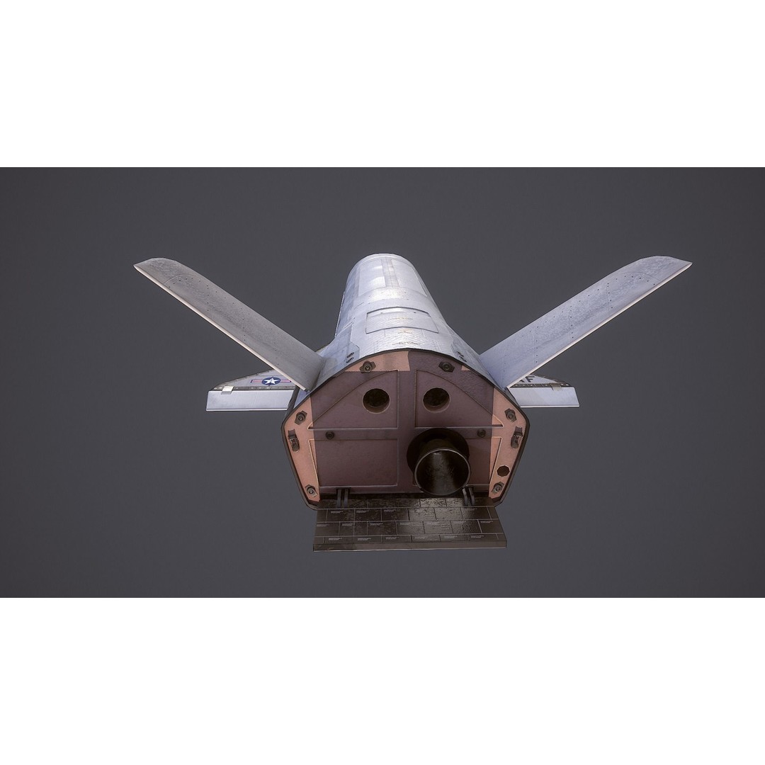 Boeing X-37 3D Model – Low Poly Orbital Test Vehicle, FBX - View 5
