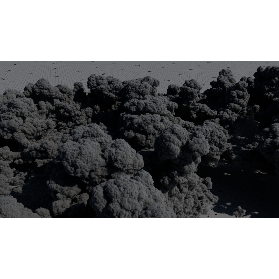 Cumulonimbus Cloud Field 3D Model – Ultra-High Resolution VDBs for Realistic Skies - View 11