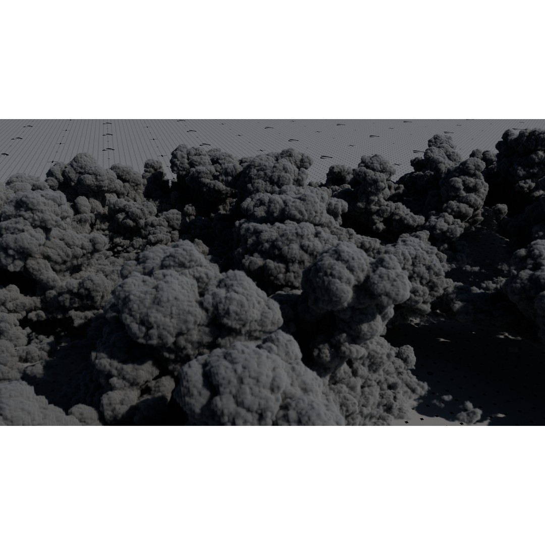 Cumulonimbus Cloud Field 3D Model – Ultra-High Resolution VDBs for Realistic Skies - View 13