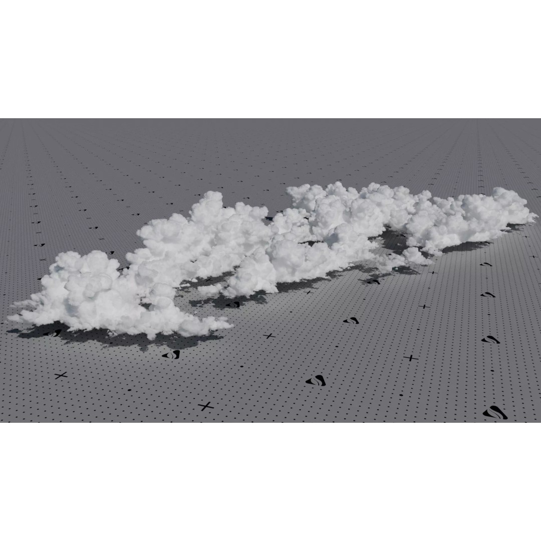 Cumulonimbus Cloud Field 3D Model – Ultra-High Resolution VDBs for Realistic Skies - View 2