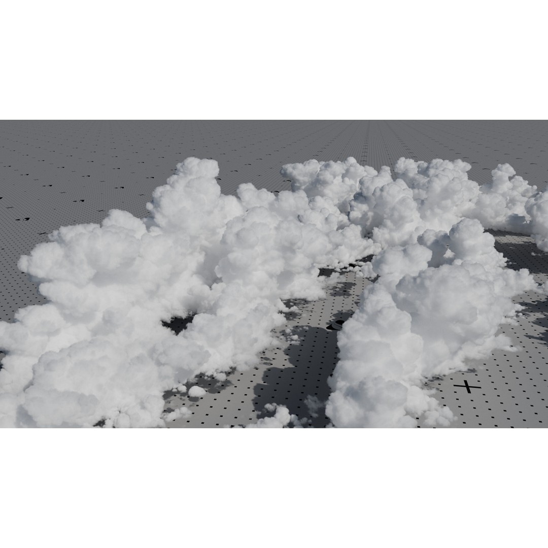 Cumulonimbus Cloud Field 3D Model – Ultra-High Resolution VDBs for Realistic Skies - View 3