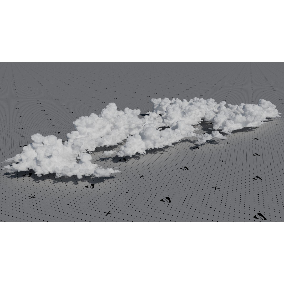 Cumulonimbus Cloud Field 3D Model – Ultra-High Resolution VDBs for Realistic Skies - View 9