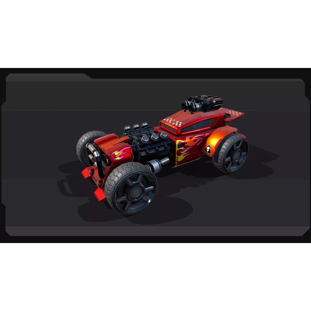 TECNO ROADS - REX 3D Model – Low Poly Sci-Fi Vehicle, FBX & OBJ - View 2