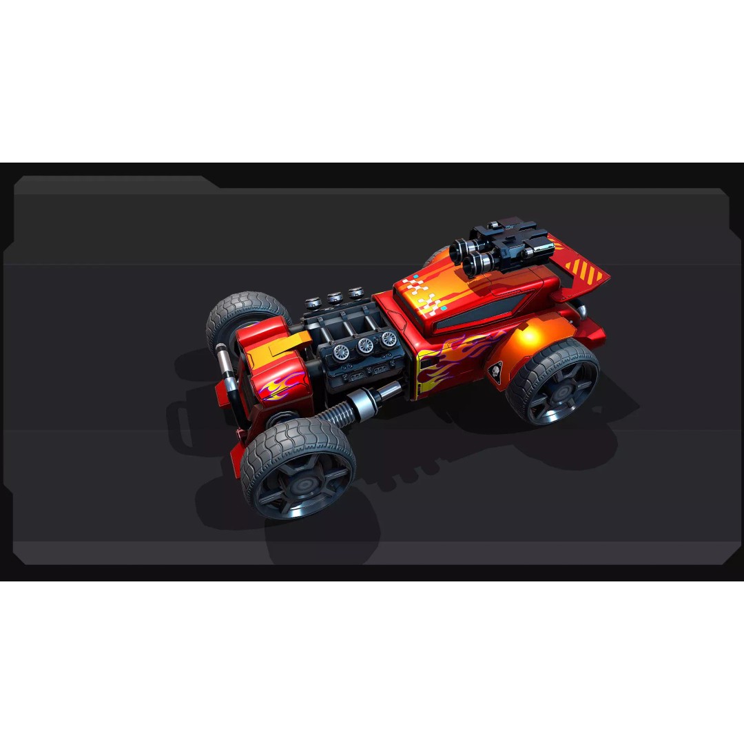 TECNO ROADS - REX 3D Model – Low Poly Sci-Fi Vehicle, FBX & OBJ - View 3