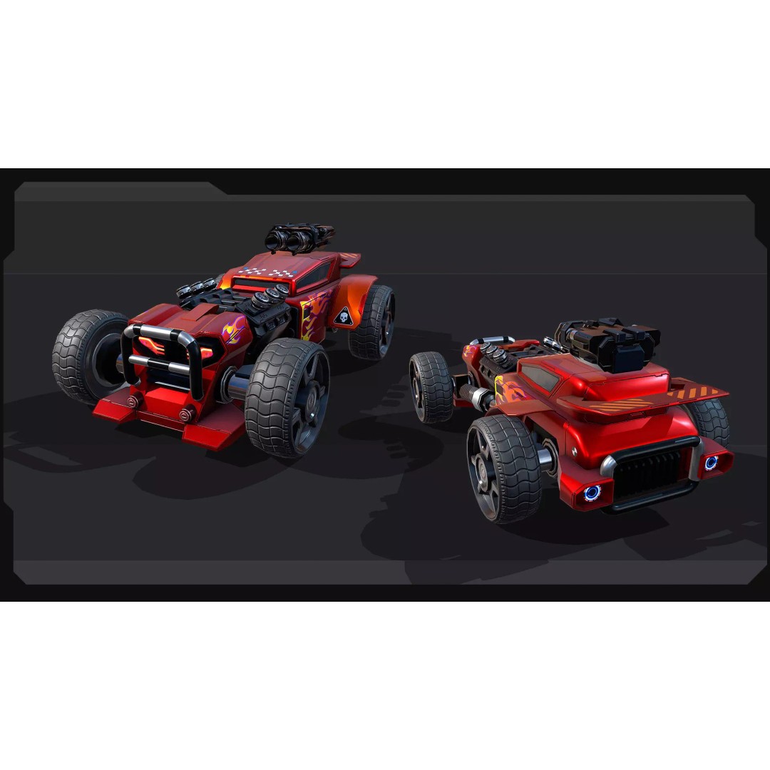 TECNO ROADS - REX 3D Model – Low Poly Sci-Fi Vehicle, FBX & OBJ - View 4
