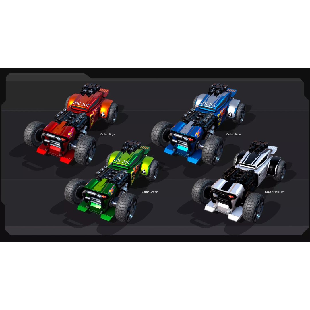 TECNO ROADS - REX 3D Model – Low Poly Sci-Fi Vehicle, FBX & OBJ - View 6