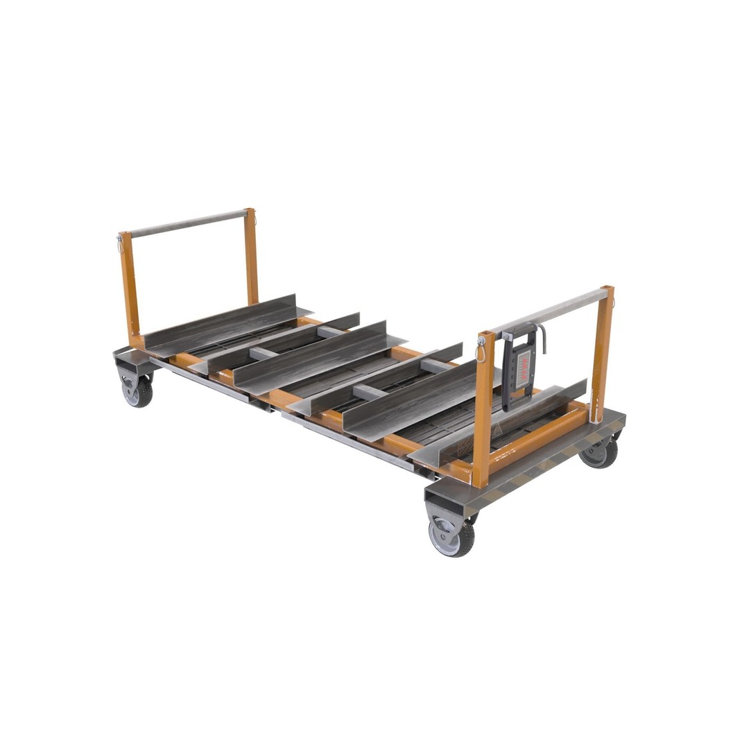 Sci-Fi Trolley 3D Model – Automated Transport Vehicle, FBX, PBR - View 4