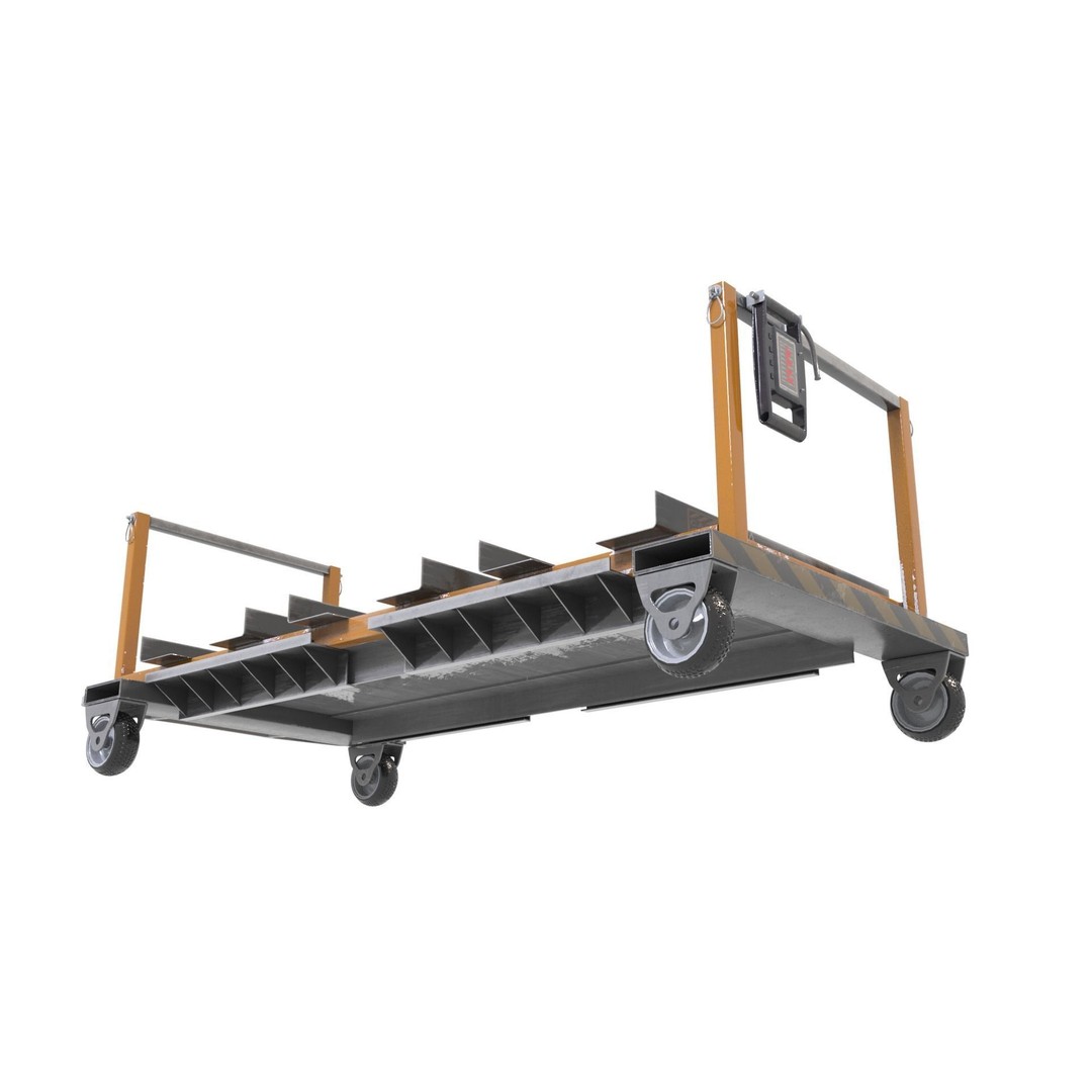 Sci-Fi Trolley 3D Model – Automated Transport Vehicle, FBX, PBR - View 6