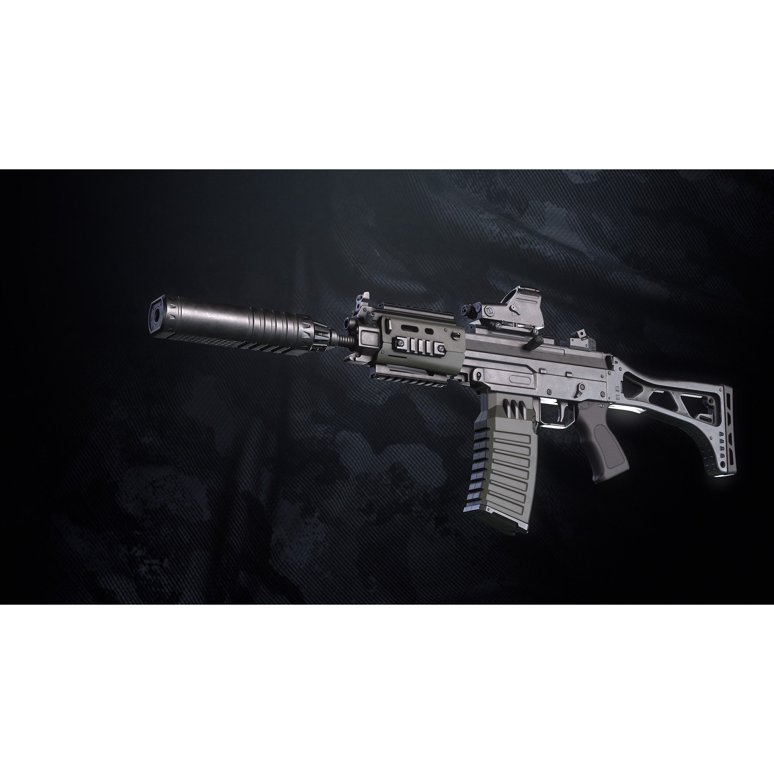 Modern Modular Assault Weapons - Low-Poly Game-Ready 3D Model - View 8