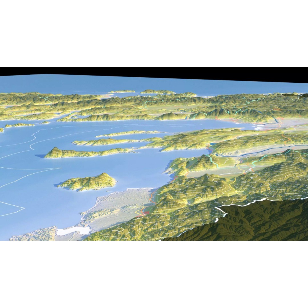 Greece Map 3D Model – Realistic Satellite Terrain with Textures, FBX, OBJ - View 19