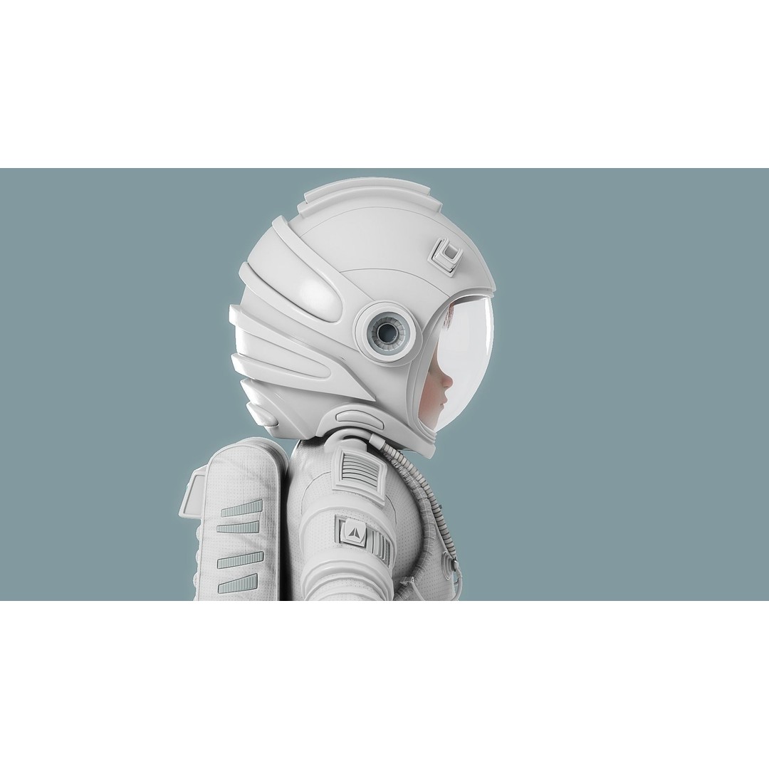 Cartoon Astronaut 3D Model – Rigged Character for Animation, FBX - View 12