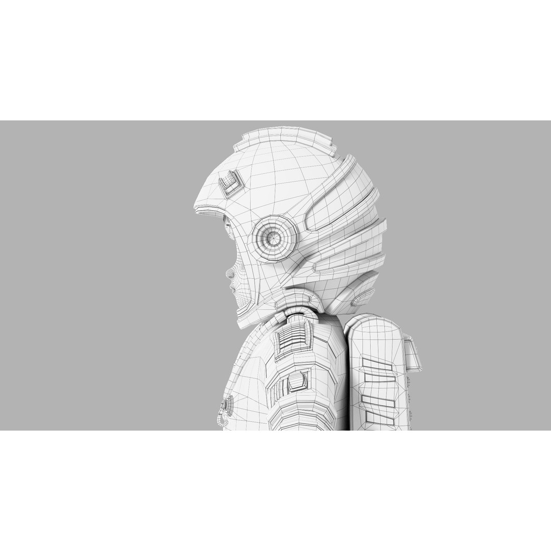 Cartoon Astronaut 3D Model – Rigged Character for Animation, FBX - View 24