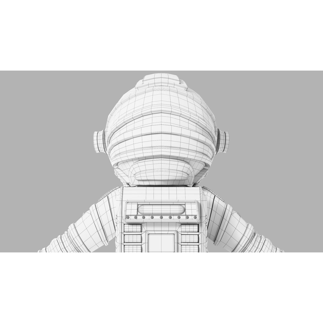 Cartoon Astronaut 3D Model – Rigged Character for Animation, FBX - View 26