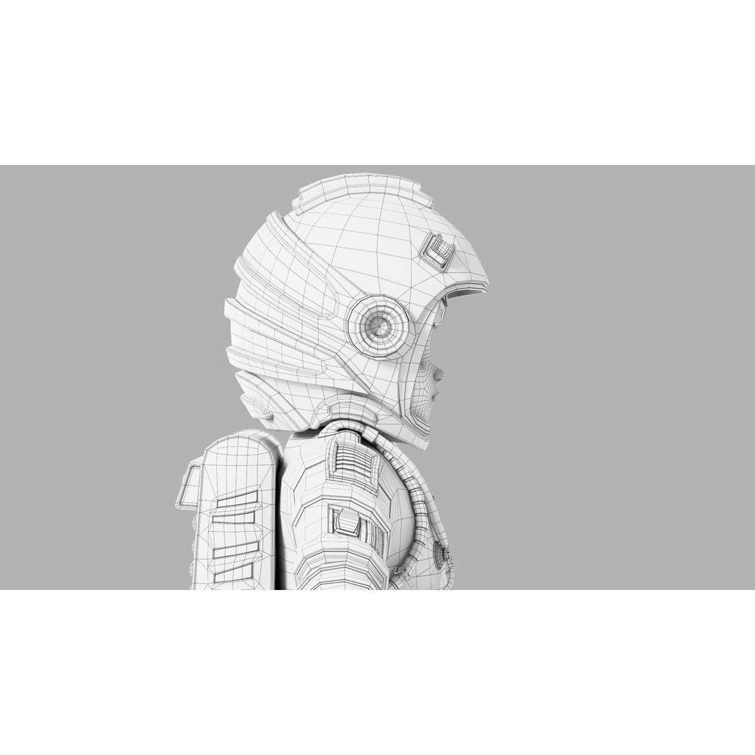 Cartoon Astronaut 3D Model – Rigged Character for Animation, FBX - View 28