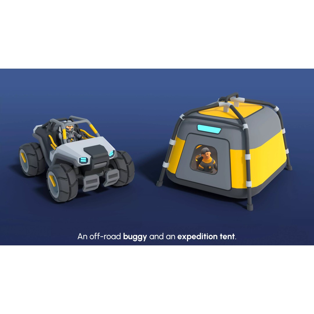 Astronaut Characters 3D Model – Low-Poly Game Asset, Rigged & Animated - View 16