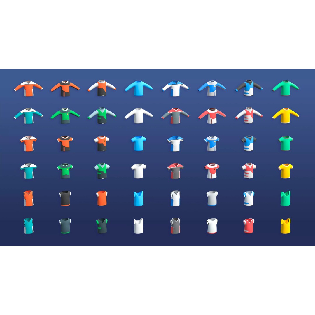 Astronaut Characters 3D Model – Low-Poly Game Asset, Rigged & Animated - View 23