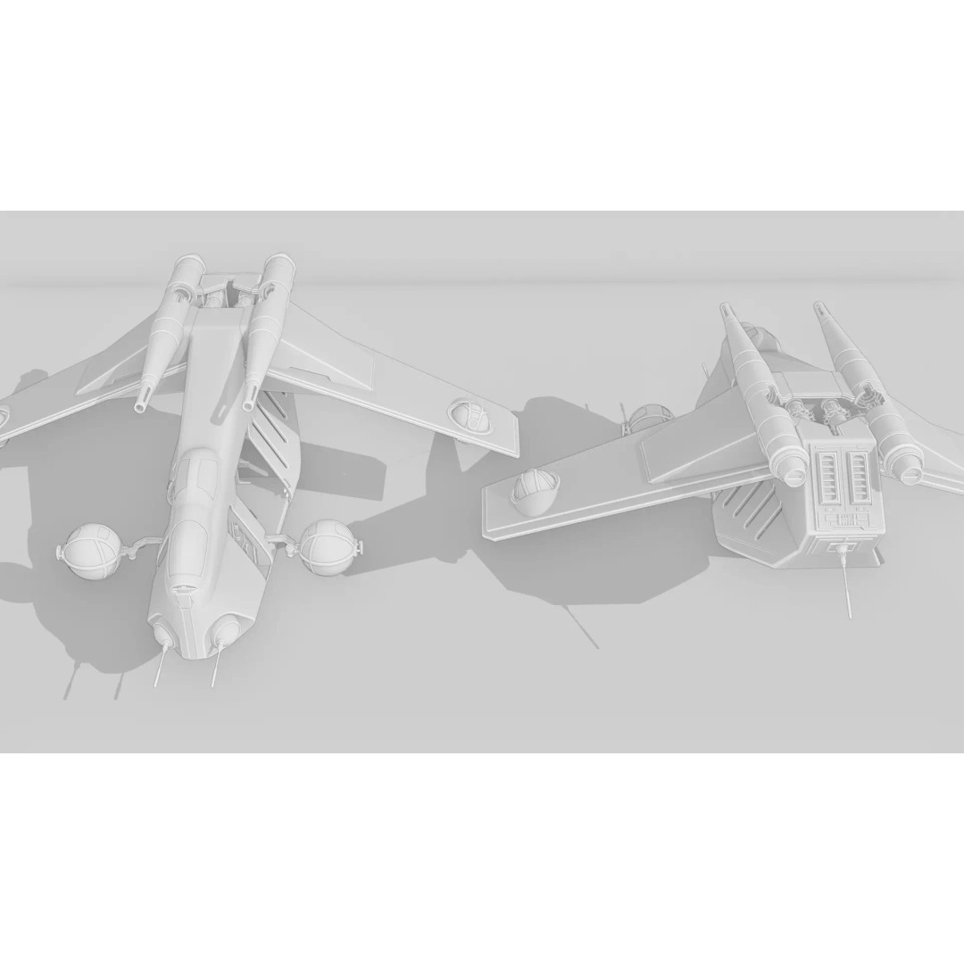 LAAT 3D Model – Low Poly Game Ready Sci-Fi Transport, FBX - View 20