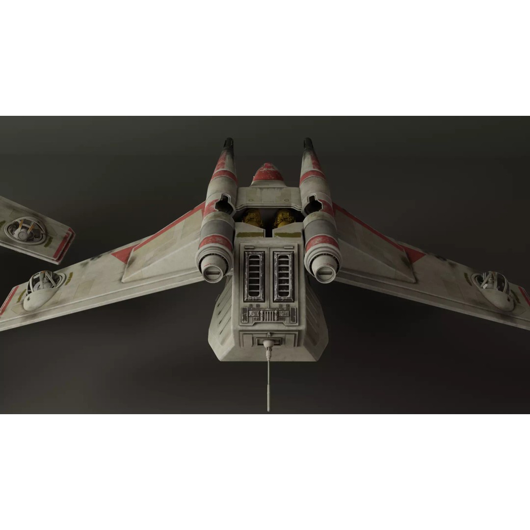 LAAT 3D Model – Low Poly Game Ready Sci-Fi Transport, FBX - View 6