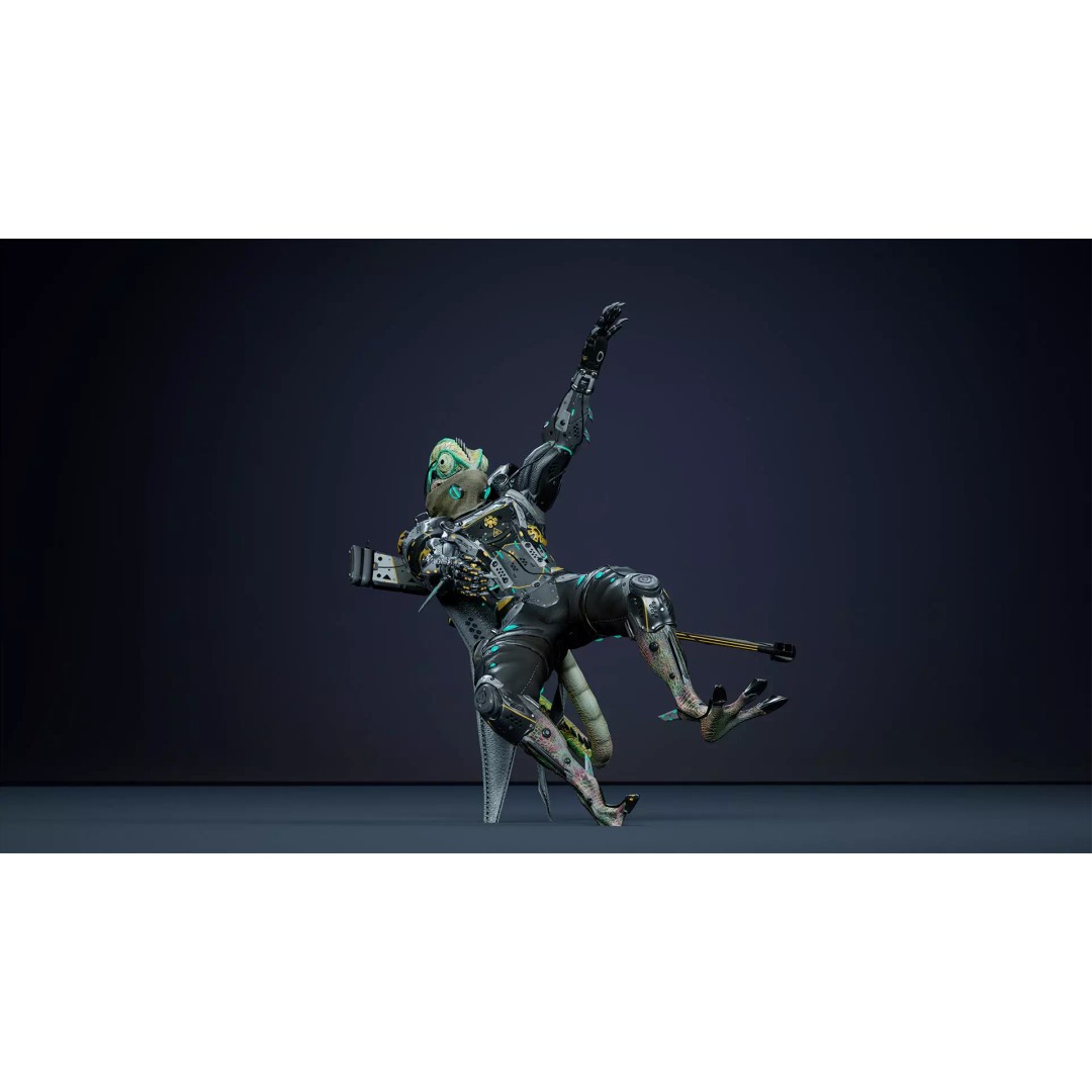 Alien Chameleon 3D Model – Low-Poly Animated Character, FBX, UE4/UE5 - View 12